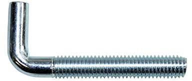 SN-TEC Schraubhaken/Wandhaken/Gewindehaken gerade M4x40mm verzinkt (10 Stück)