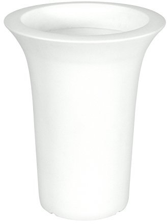 Koll Living Design Topf Flos 60 cm - Weiss - ideal für Ihren Garten, Terrasse oder Balkon - leuchtet bei Dunkelheit