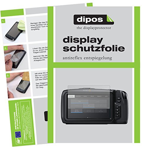 dipos I 6x Screen Protector matte compatible with Blackmagic Pocket Cinema 4K Protection Films