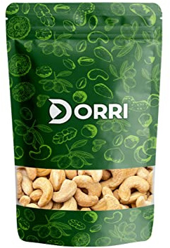 Dorri - Cashew Nuts Roasted and Salted 1kg | Premium Whole Cashews, Gourmet Snack, High Protein (Available from 100g to 5kg)