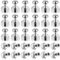 30 Stück Neodym Magnete, N52 Magneten Starker Halt Minimagnet mit Aufbewahrungsbox Kegelmagnete für Magnettafel Kühlschrank Pinnwand Whiteboard(12x16 mm)