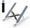 Laptop Stand for Desk, Adjustable Laptop Riser ABS+Silicone Foldable Portable Laptop Holder, Ventilated Cooling Notebook Stand for 10-15.6” Laptops,Tablet-White
