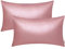 BRAWARM Pack of 2 Cozy Rose Gold Faux Leather Cushion Covers Cases, Soft Leather Throw Pillow Covers Cases 30cm x 50cm, for Couch Sofa Home Decoration.