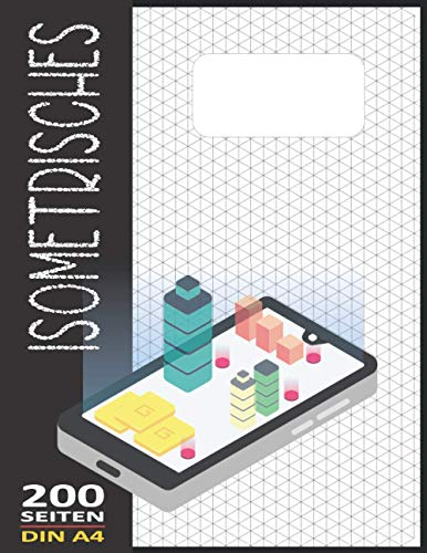 Isometriepapier A4 Isometrisches Zeichnen | Isometrie 3D-Zeichenblock | Dreiecknetzpapier Notizbuch 200 Sleiten: Architektur Geschenk Notizbuch Zeichen Technik Isometrieblock N°79