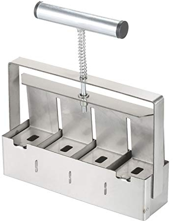 Keifen Handheld Soil Blocker 2-Zoll Soil Block Maker Bodenblockierungswerkzeug mit Dibbles Dibbers für die Gartenvorbereitung