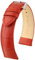 HIRSCH Uhren-Armband Duke M - Uhr-Band aus italienischem Kalbs-Leder mit Alligator-Prägung - Rot - 18 mm