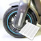 4 Aufkleber - Ovale Streifen geeignet für Segway Ninebot Max g30d E-Scooter (Weiss-Silber/Grau Reflektierend)