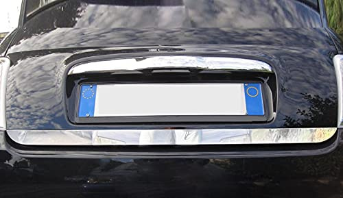 Recambo | Liston para maletero | compatible con Fiat 500 | a partir de 2007 | acero inoxidable cromado | embellecedor inferior para puerta