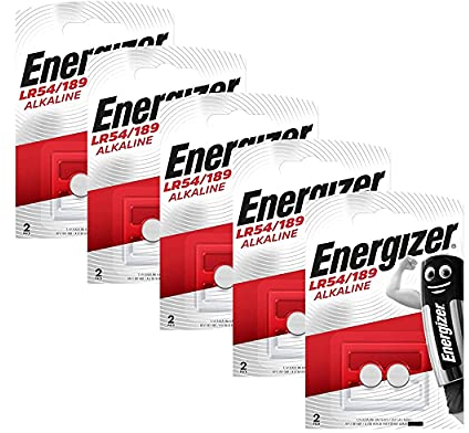 Hold. Energizer - Pile bouton alcaline LR54/189 - 5 ampoules de 2 (10 piles au total)