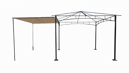 TrendLine Seitenteil zu Pavillon Menorca 290 x 200cm Beige Sonnenschutz