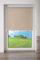 K-home® Thermo Springrollo/Mittelzugrollo mit modernen Struktur Stoff Sahara BH110 x H150 cm
