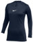 Nike Damen W Nk Df Park 1stlyr JSY Ls T-Shirt, Midnight Navy/White, M EU
