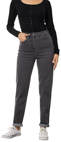 Long Tall Sally - LTS Tall Blue Washed Stretch Mom Jeans - Women's