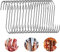20 Stück Fleischerhaken, 15cm S Haken, Fleischerhaken Edelstahl, Küchenhaken Fleischhaken Fischhaken mit Spitzen Ende, Robust und Langlebige Metzgerhaken für Fleisch Räuchern, Fleischverarbeitung, BBQ