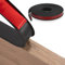 FAKILO Bande de Couvre Chant Flexible en U pour Bords de Meubles 18mm x 5m, Couvre Chant de Placage Auto Adhésive en TPE Bande de Garniture pour Réparer Les Bords Étagères, Armoire, Comptoirs, Noir