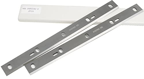 Générique WNJ-Tool, 1 Paire 258mm HSS Rabot Lame 258X22X2mm épaisseur Rabot Couteau pièce de Rechange pour Scheppach HMS1070 Bernardo PT-250 Kity DRA260