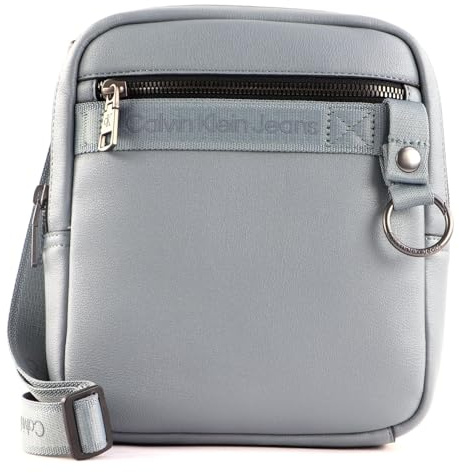 Calvin Klein Umhängetasche CKJ Ultralight Reporter 18 PU Overcast Grey grau