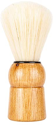 KINDOYO Neck Duster Brush - Professional Barber Hairdressers Brush Soft Hair Sweep Cleaning Brush with Wooden Handle for Barber Shop Household