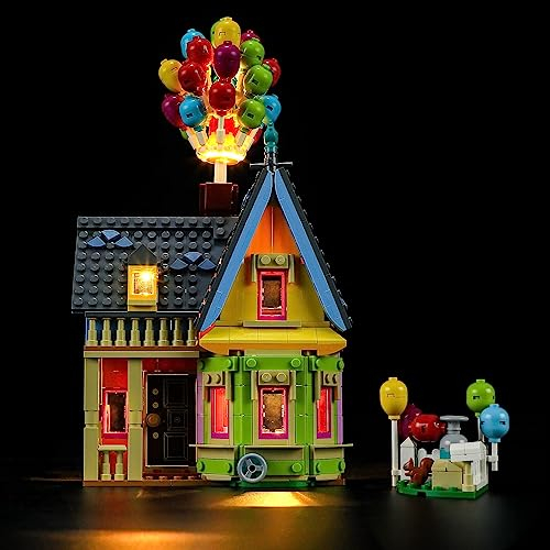 YEABRICKS LED Licht für Lego-43217 Disney Carls Haus aus Oben Bausteine Modell (Lego set nicht enthalten)
