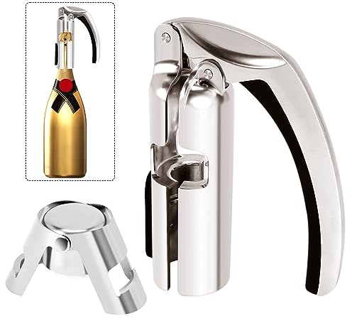 Asuinxurr Apribottiglie champagne cavatappi in lega di , adatto a tutti i tipi di vino rosso champagne