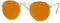 CBLdF Sonnenbrille Herren Kleine Retro -runde Sonnenbrille Vintage Sonnenbrille Für Weibliche Brille-Gold Rot