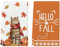 Artoid Mode Ahornblätter Schal Katze Kürbisse Herbst Küchentücher Geschirrtücher, 42x65 cm Hello Fall Dekoration Polyester Handtücher 2er Set