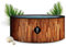 Coco Bain Piscine St Tropez - Piscina fuori terra 180 cm di diametro - 1200 litri - Imitazione in vero legno