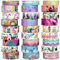Jniseger Washi Tape Set 27 Rolls.Nettes Dinosaurier farbiges dekoratives Band für Kinder, Klebeband für Journaling, Scrapbooking Zubehör, DIY Handwerk, Junk Journal, Schulbedarf