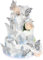 42 Stück Schmetterling Tortendeko 3D DIY Schmetterling Cupcake Toppers Lebendige Butterfly Kuchen Deko für Baby Dusche Hochzeit Jahrestag Geburtstag Party Kuchen Dekoendeko Silber