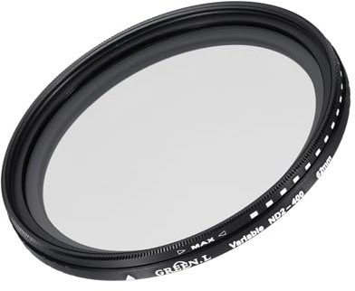 sourcing map ND2-400 Lens Filter Variable Neutral Density Lens Filter 62mm Circular ND Filter Grayscale Filter for Camera Photography Lens