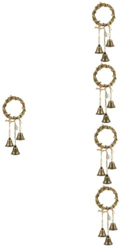 Alipis 5St Glocke Kristallwindspiel Windspiele im Freien dekorative Außendekoration Boho Hexenzeug shöne bescherung Vintage Dekoration Hexenglocke zum Aufhängen Hängendes Windspiel Holz