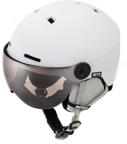 Meteor Ski Helmet with Earmuffs for Skiing & Snowboarding – Adjustable Snowboard Helmet for Men, Women, Kids, Boys & Girls – Professional Ski Safety Helmet for Winter Sports