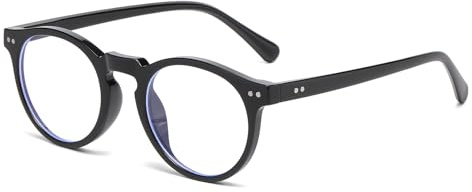 YAMEIZE Blaulicht Blockierende Brille für Damen - Herren Kleine Runde Blaulicht Brillen Computer Gaming-Brille