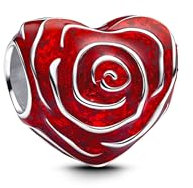 PHCLASY Rote Rose Charm Kompatibel für Armbänder Halsketten und europäische Schlange für Frauen Muttertag Schmuck Geschenk