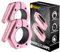 Forcefree+ Barbell Clips (Pair), Barbell Clamps, Quick Release Olympic Barbell Clamps with Anti Slip TPR Grip, Barbell Collars for Secure Weightlifting & Powerlifting (Black) (NO MAG, Black) (Pink)