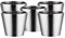 PKRANZYHKAL Tasse Inox Mug Café Double Paroi | Gobelet Inox Moderne | Tasse Escalade en Métal | Idéal pour Boissons Chaudes et Froides,HONEYCOMB,SILVERY,260ml,Set of 5