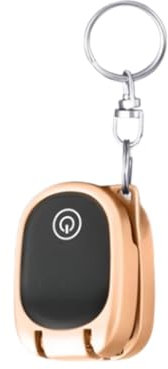 Mini Foldable Nail Clippers - Super Small Keychain Nail Clippers, Smart Splashproof Design (Gold)