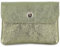 Double Tree - Porte-Monnaie Femme en Cuir Véritable Irisé - Petit Portefeuille Brillant à Rabat Format Enveloppe Élégant - Léger et Pratique - Olive