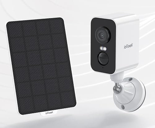 ieGeek 4G Magnética Camara Vigilancia Sim Exterior Solar, Sin WiFi-2K, 300°Pan, Batería 10000mAh, Detección Humana PIR & Sensor Movimiento, Visión Color, IP66, con Tarjeta SIM -Ideal Camping