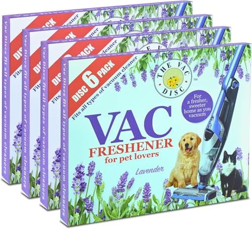 Vac Freshener Lavender Pet Friendly Vacuum Cleaner Air Freshener for Home (Pack of 6)