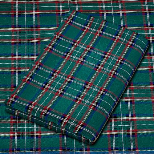 PH PandaHall 57 Zoll X 1 Yard Baumwollstoff Buffalo Plaid Stoff Grüne Stoffe Vorgeschnittener Patchwork Nähstoff Zum Nähen Quilten Basteln Decken Hemden