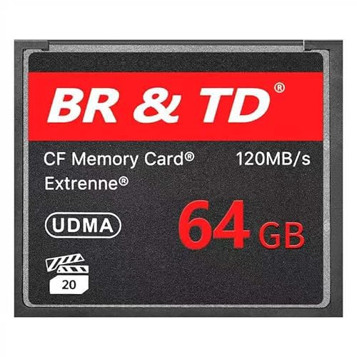 BR & TD CF Memory Card Extreme, 64GB, 120MB/s, UDMA