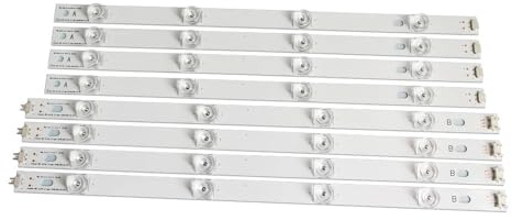 PFCFPNMTGV Tira de LED repuesto 8 piezas compatible for LG LC420DUE 42LF652 42LB5500 INNOTEK DRT 3.0 42 pulgadas AB 6916L-1710A 6916L-1709A Tira de luz para TV