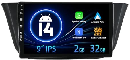 MISONDA 9 Pulgadas IPS 2 DIN Android 15 Radio de Coche para Fiat Iveco Daily Vi (2014-2021) Navegación GPS Bluetooth Carplay Android Auto WiFi SWC RDS FM Cámara 2G+64GB