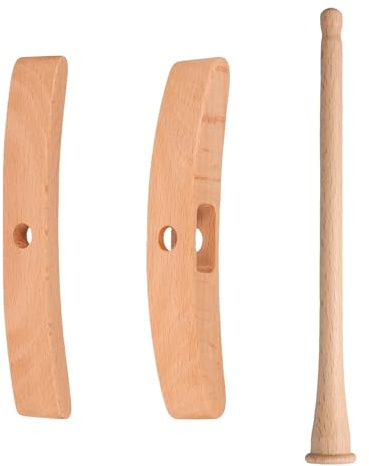 MOHUIED Holz-Handspindel Handgefertigte Holzspindel-Aufbewahrungswerkzeuge, abnehmbares, kreuzförmiges Spindel-Set for die Garnherstellung(Color 2)