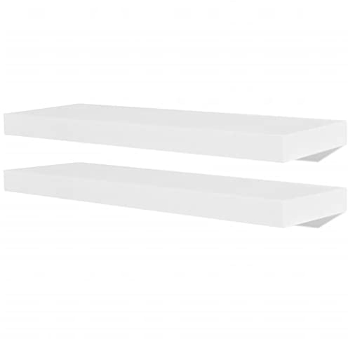 vidaXL 2X Wandregal 60cm Wandboard Bücherregal Hängeregal Lounge CD DVD Regal