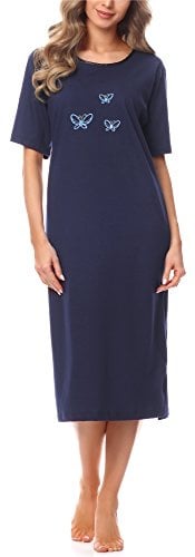 Merry Style Damen Kurzarm Nachthemd 91LW1