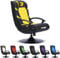 BraZen Kids Gaming Chairs for Kids Gaming Chair with Speakers Subwoofer Bluetooth Compatible All Games Consoles Small Junior Foldable Rocker Video Games Chairs Speakers British Brand Pride – Yellow