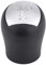 Qiilu Pomo De Cambio Pomos de Palanca de Cambios Palanca de velocidad del coche 5 Velocidades para CLIO - 2 PHASE (Negro&Plata)