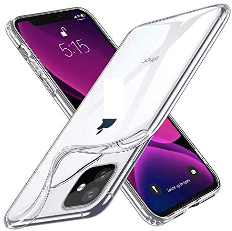 Tech-MD iPhone 11 Crystal Clear Transparent Case | Comes with Anti-Scratch, Shock Absorption and Anti-Yellowing Protection | Slim-Fit Soft Silicone Cover | Supports Wireless Charging (Clear Case)